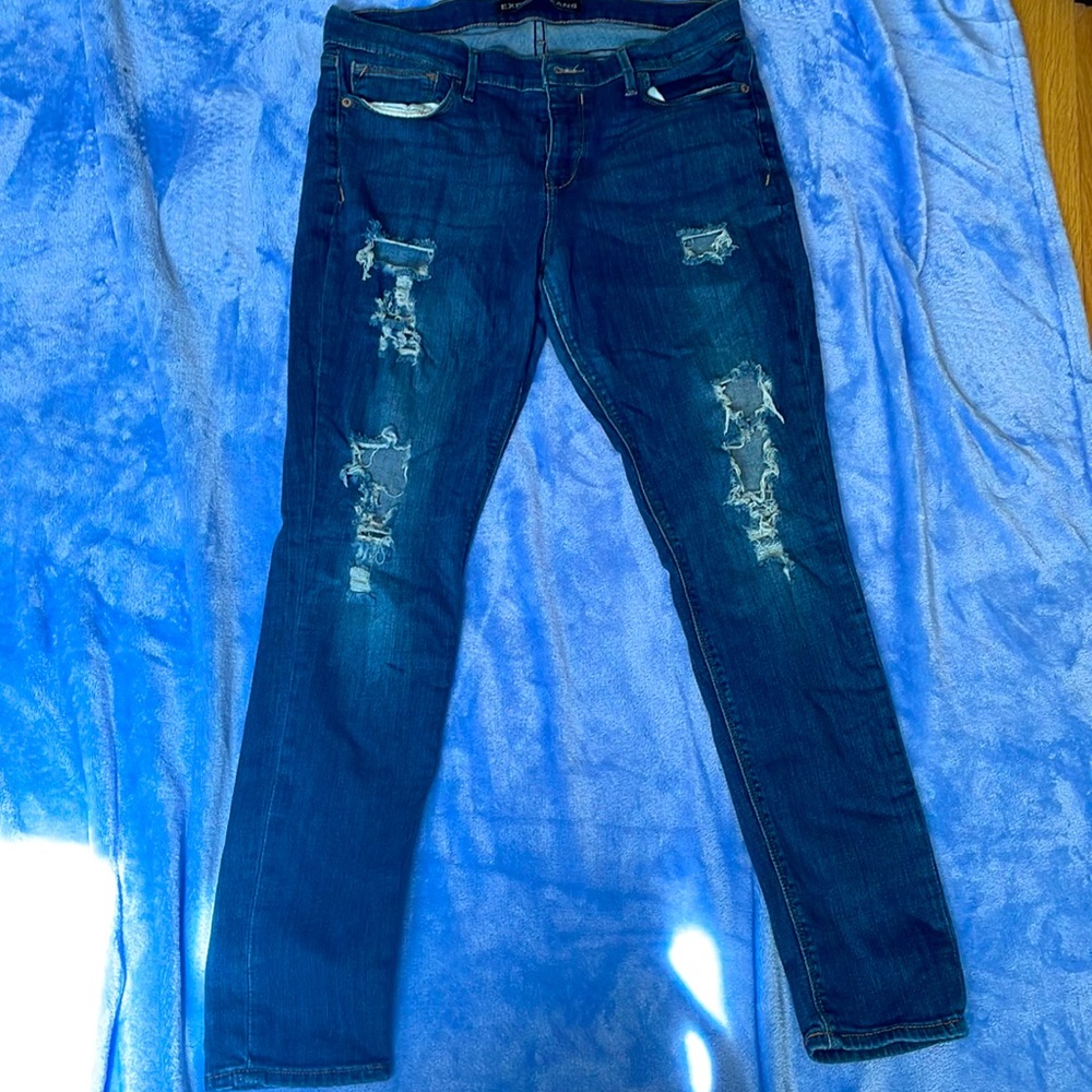 Express distressed jeans